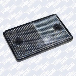 Rectangular clear front reflector