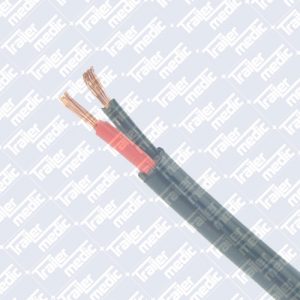 Black Twin Core 8A Cable