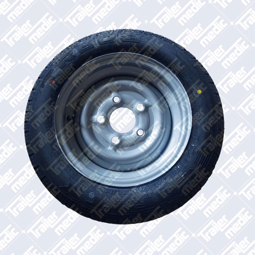 5 STUD 6.5"PCD TRAILER WHEEL&TYRE FOR IFOR WILLIAMS TRAILERS 155-70-R12C 