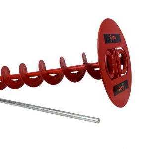 SAS Twin Shackle ScrewIn Security Ground Anchor - Auger Style (500mm)