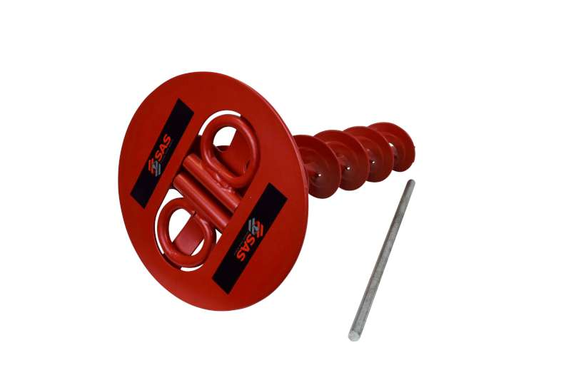 SAS Twin Shackle ScrewIn Security Ground Anchor - Auger Style (500mm) - Image 3