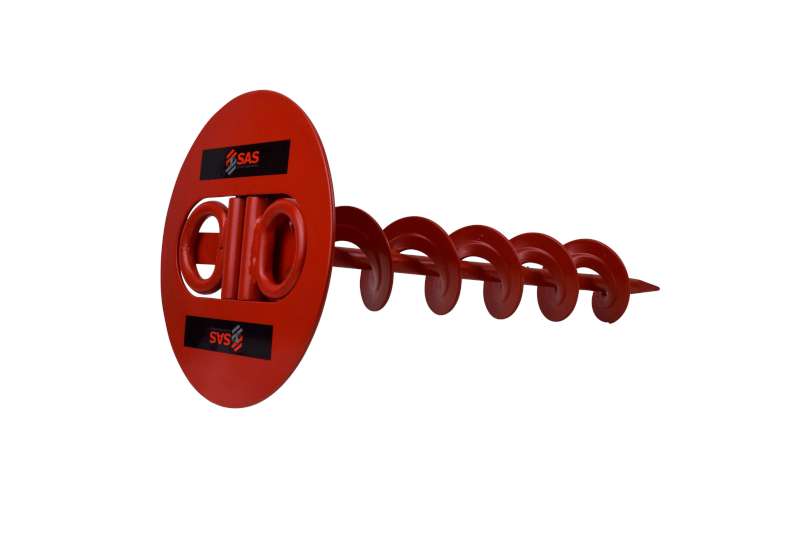 SAS Twin Shackle ScrewIn Security Ground Anchor - Auger Style (500mm) - Image 2