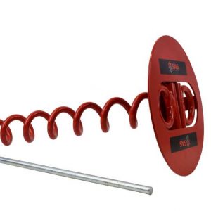 SAS Twin Shackle ScrewIn Security Ground Anchor - Corkscrew Style (400mm)