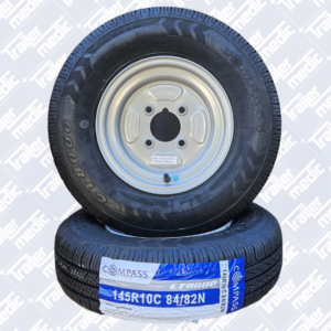145R10C Wheel & Tyre Assembly 4x4" PCD